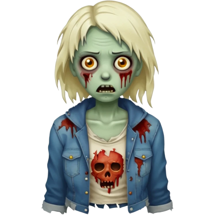 zombie girl emoji