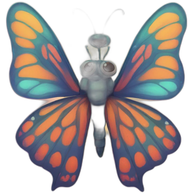 Trippy buterfly emoji