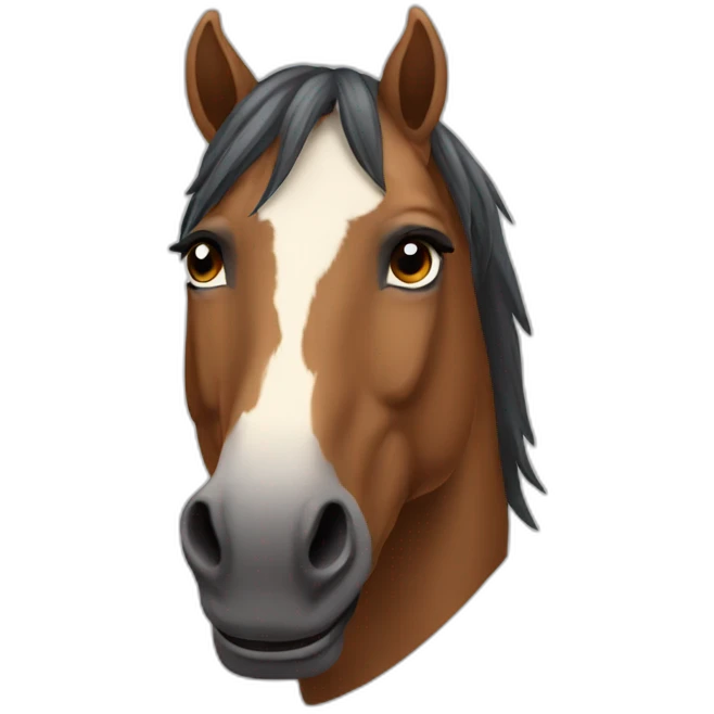horse head face emoji
