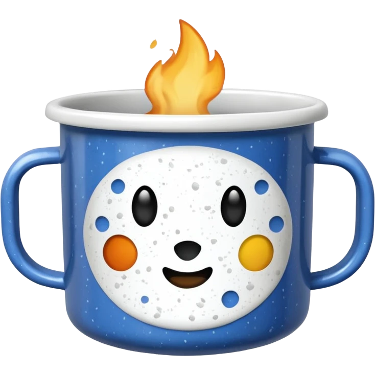 enamel camp mug emoji