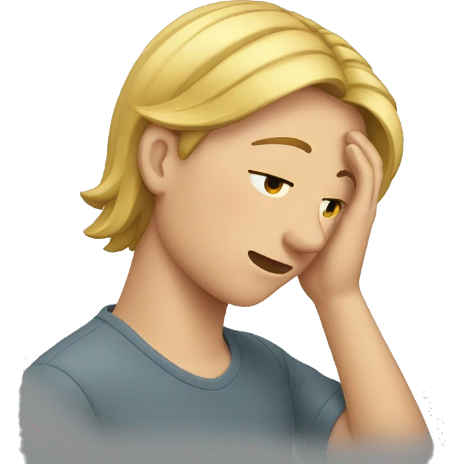 emoji of placing hand on head emoji