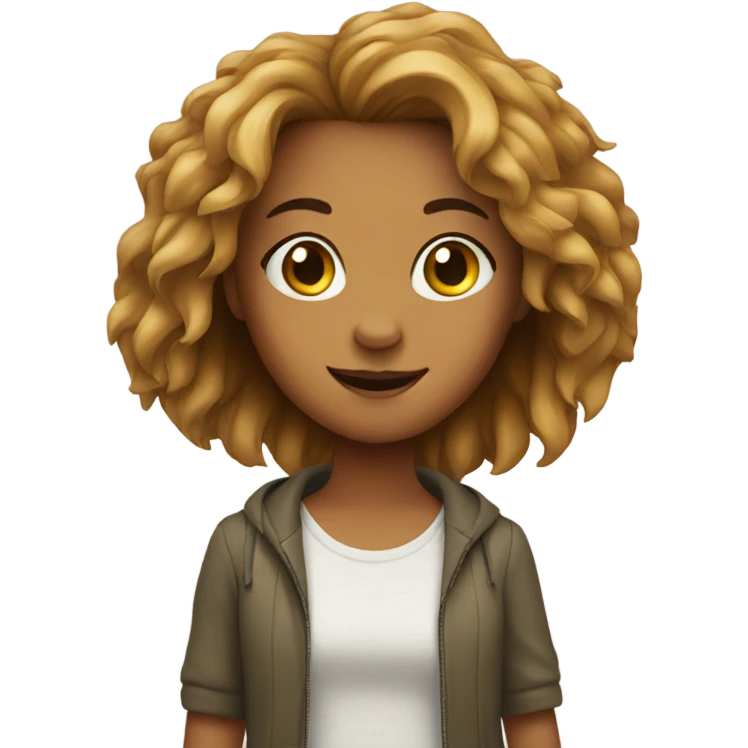 girl with lion  emoji