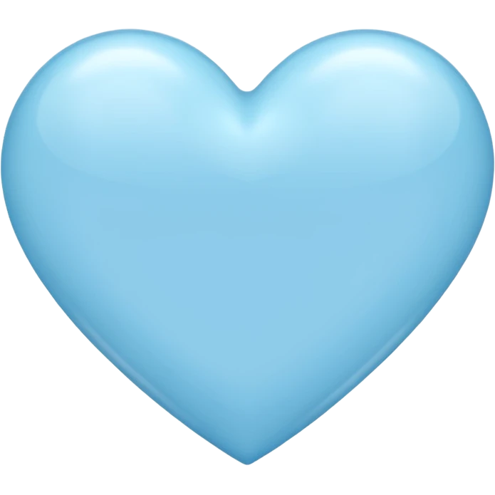 Light blu heart emoji