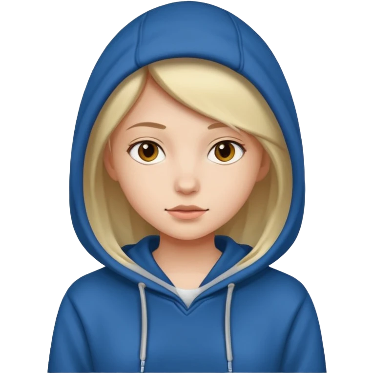 girl wearing hoodie emoji