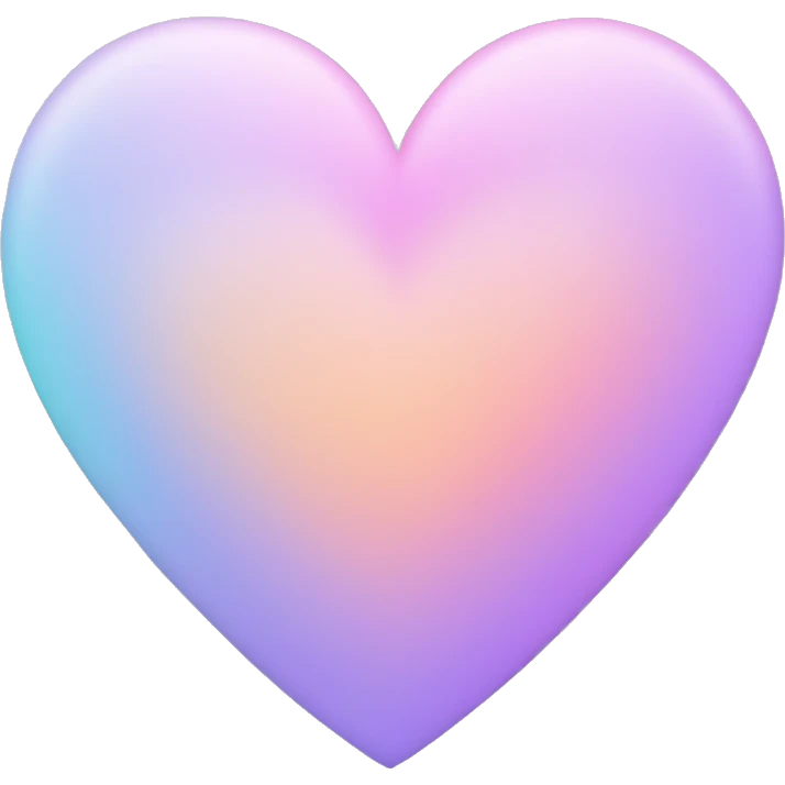 Pastel gradient heart emoji