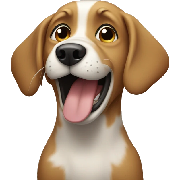 dog singing emoji