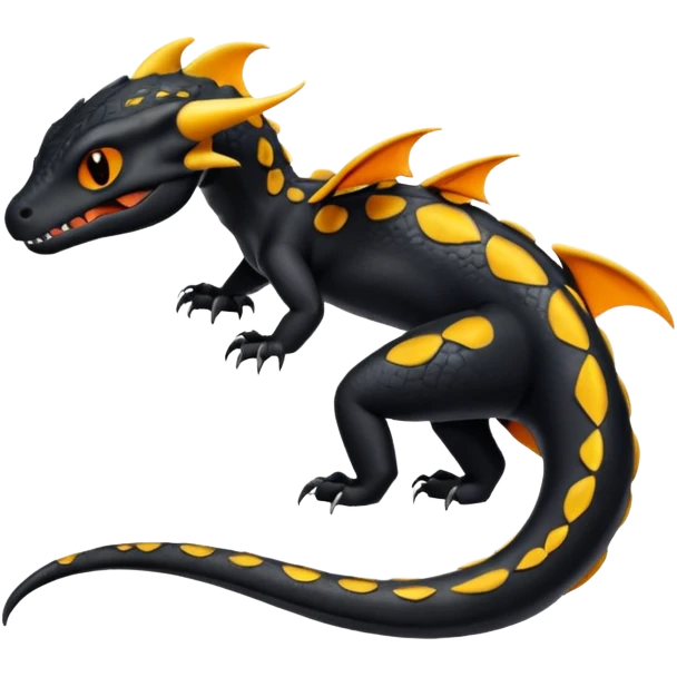 Toothless-Salandit-Fakémon-hybrid-creature (full body)  emoji