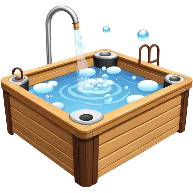 outdoor hot tub emoji