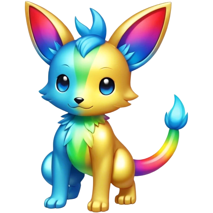 Shiny Chibi Anthro Sona Fakemon-Spectrobe Full Body emoji