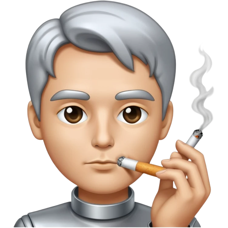 sorayama smoking chrome emoji