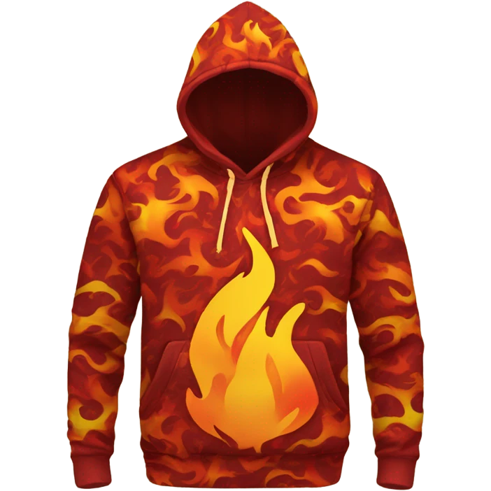 Fire hoodie emoji