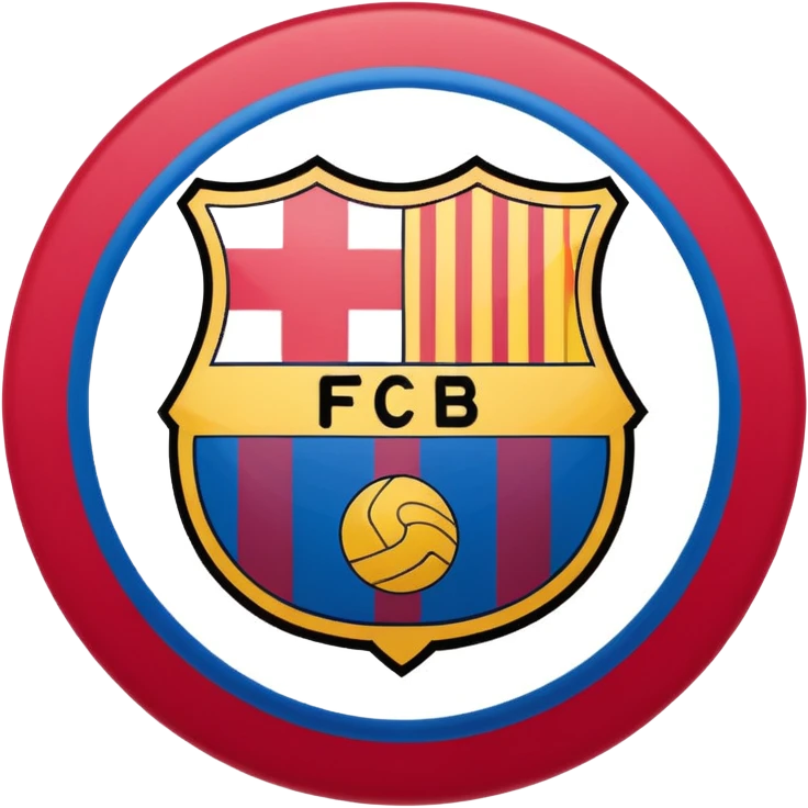 Fc Barcelona logo emoji