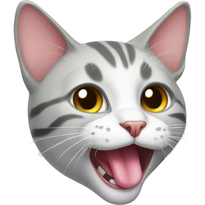 Cat with tongue  emoji