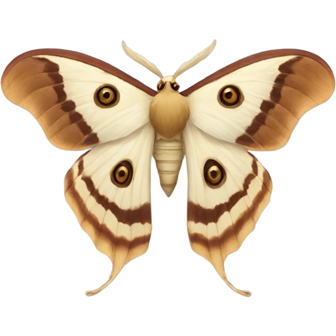 Silk moth  emoji