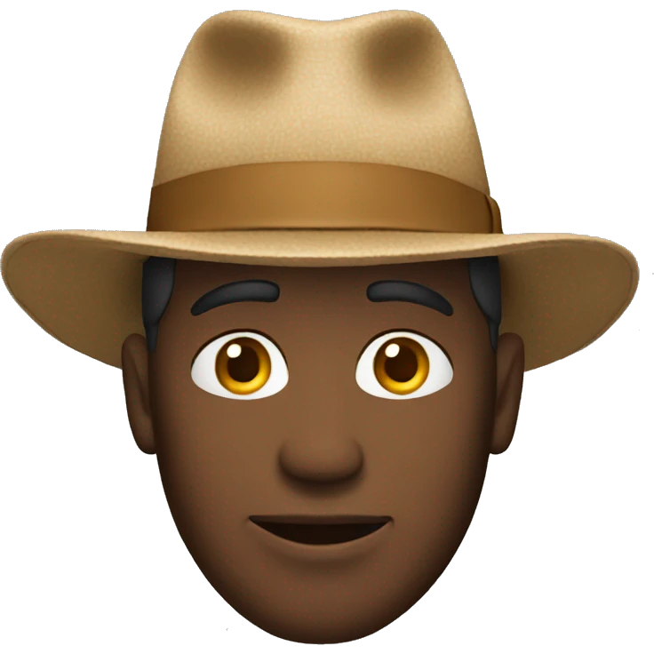 a man wearing hat emoji