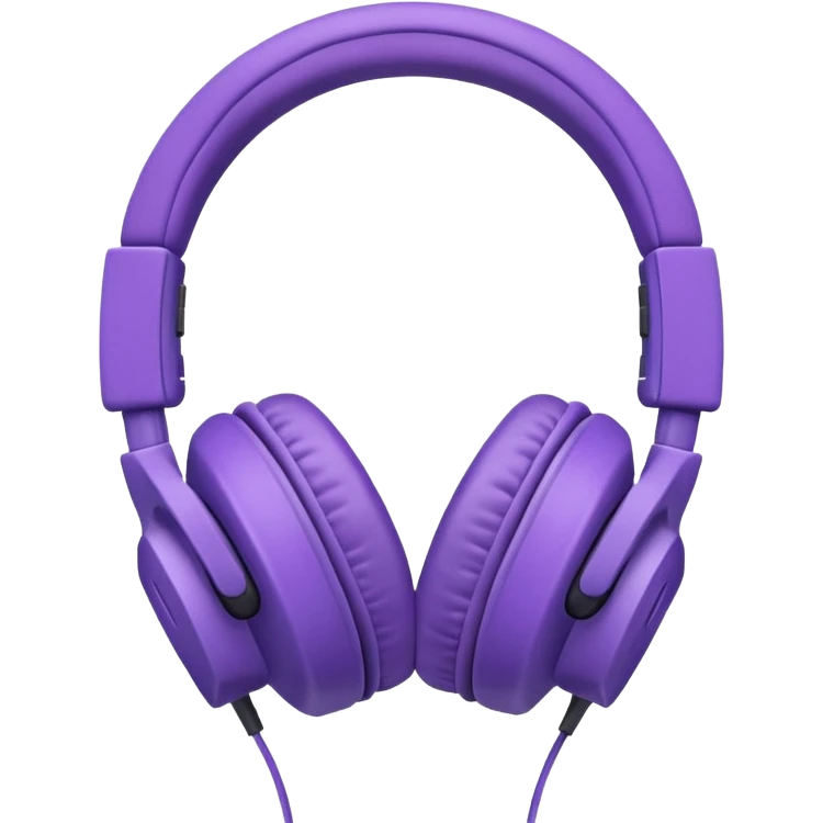purble headphone emoji