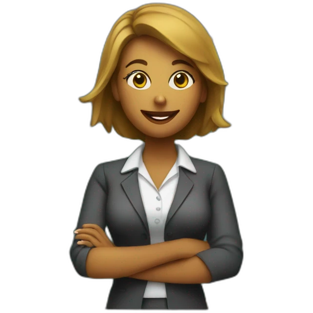 woman teacher with blackboard behind her emoji