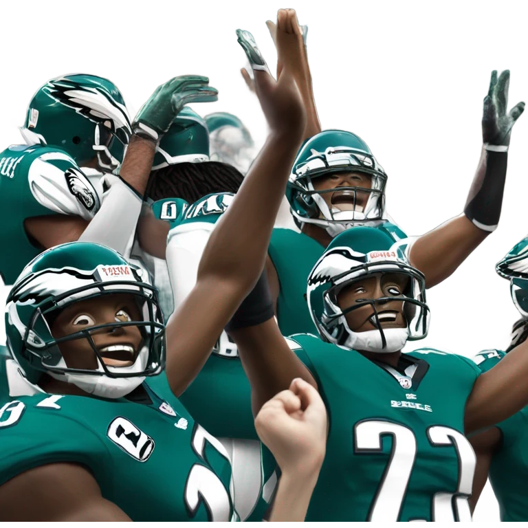 Philadelphia eagles celebrating  emoji