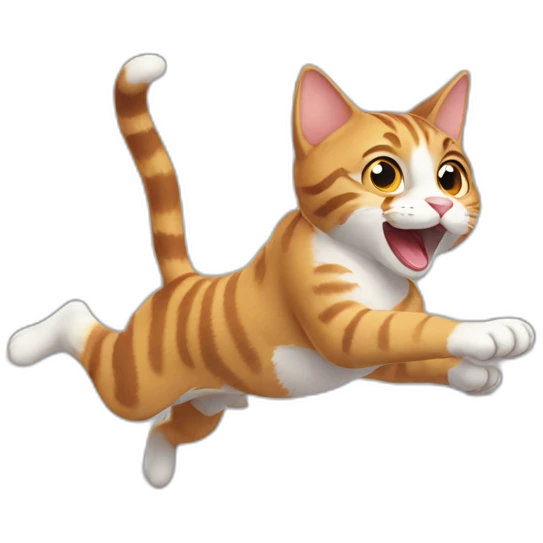 cat jumping emoji