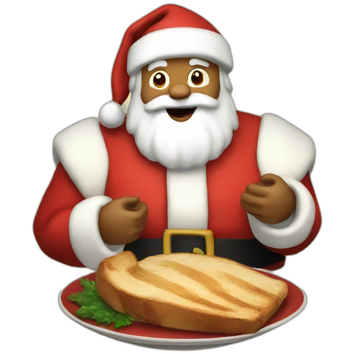 supper happy santa emoji