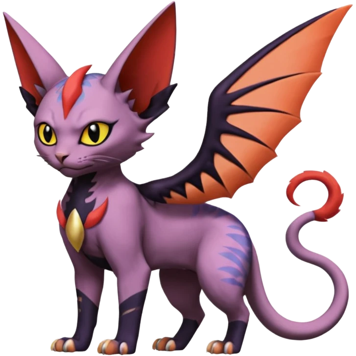 Noivern-Sphynx-Noibat-Torracat-Litten-fusion emoji