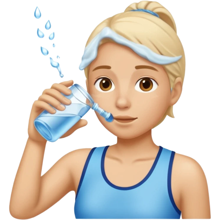 drinking water emoji