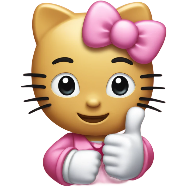 hello kitty thumbs up emoji