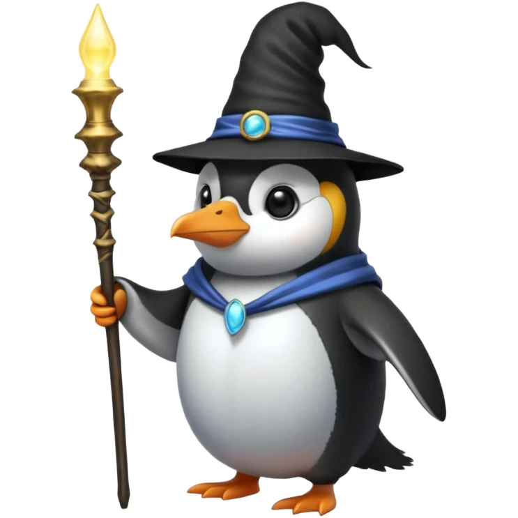 Penguin Wizard emoji