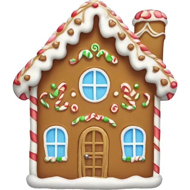 Cute gingerbread house  emoji