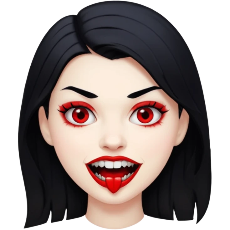 Vampir, Girl, Teeth, Fangs emoji