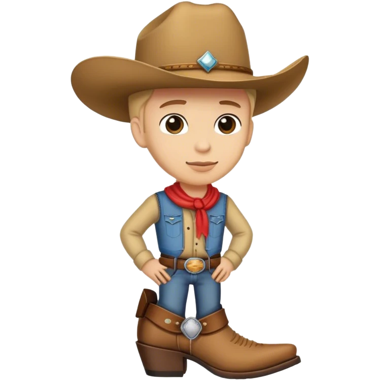 Cowboy boots with hat emoji