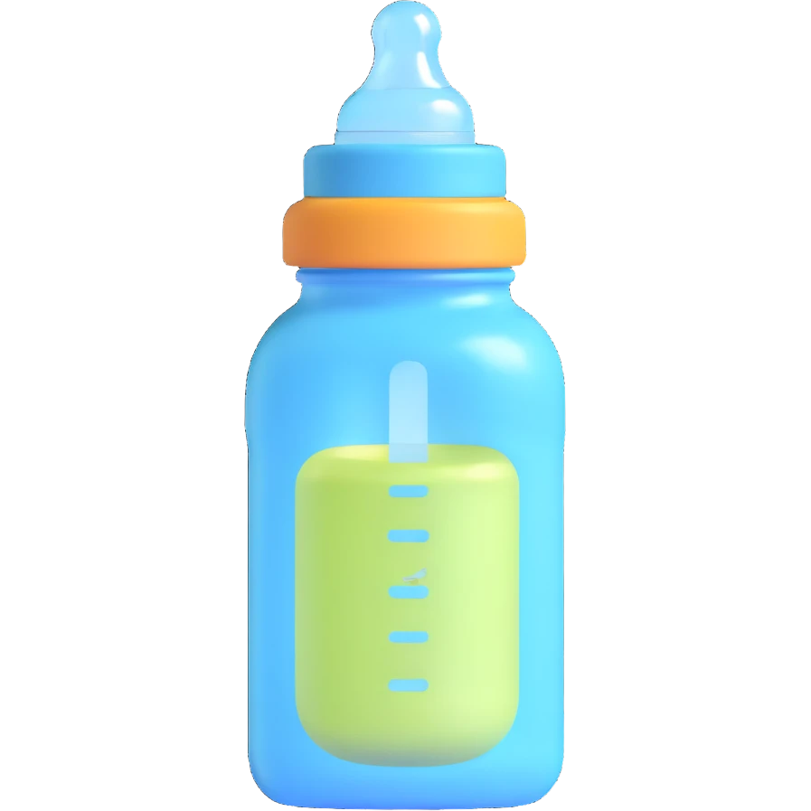 cute baby bottle emoji