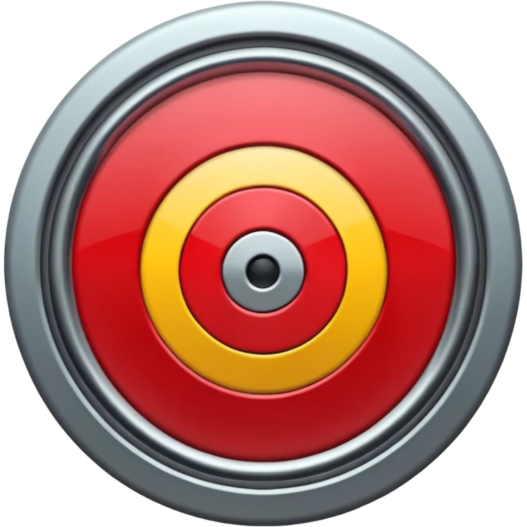 Moving target with blinking light emoji
