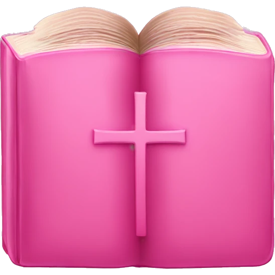 Pink bible emoji
