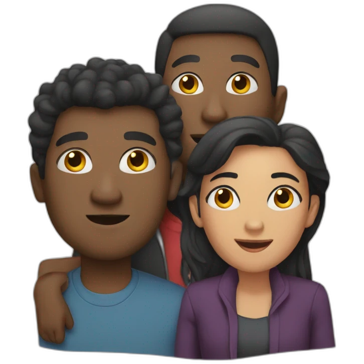 people watching new year movie emoji