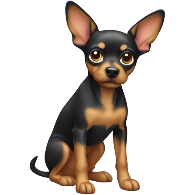 miniature pincher dog  emoji