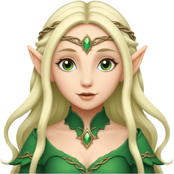 female elf elegant fantasy emoji