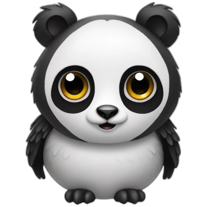 Panda owl emoji