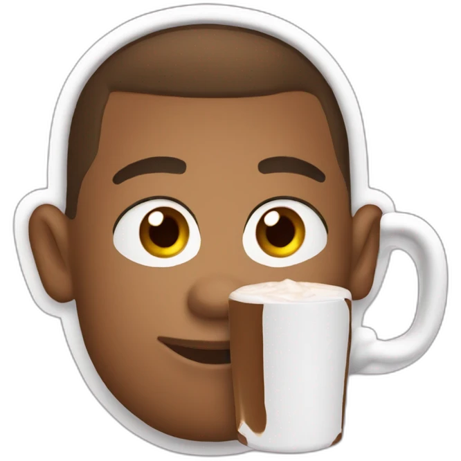 mbappe-drink-hot-chocolat emoji