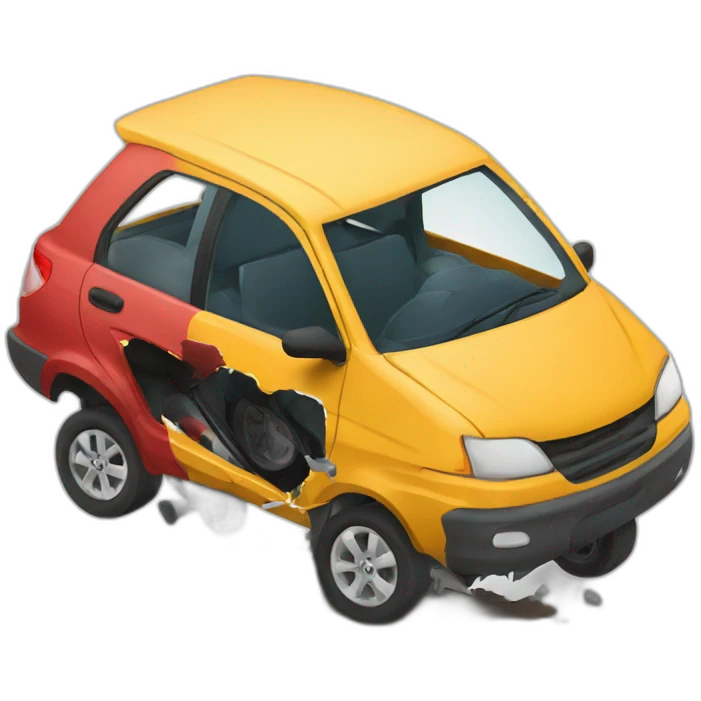 car crash emoji