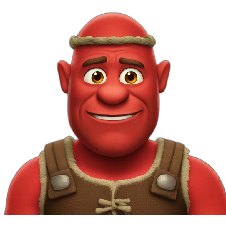 red-shrek emoji