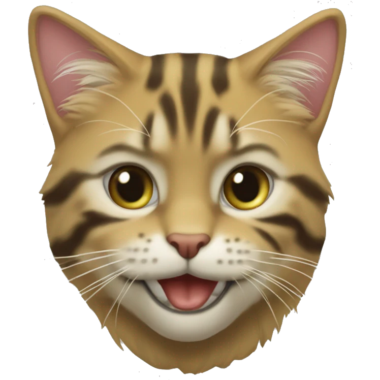 шотландский котик с зелеными глазами emoji