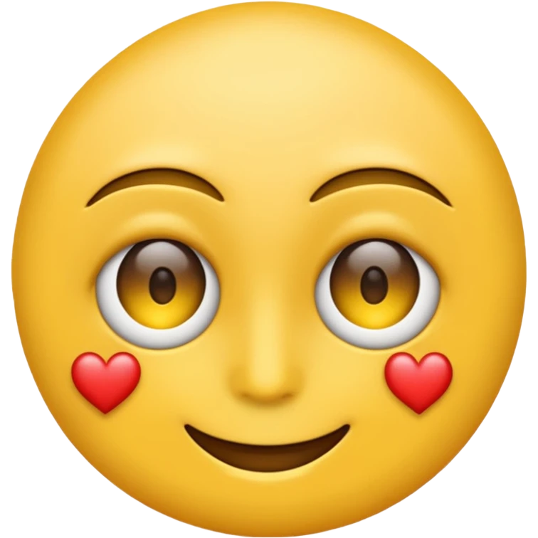 Emoji with only one eye. In that eye , there is ❤️ emoji