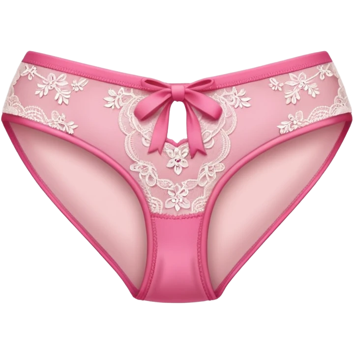 Calcinha rosa fio dental  emoji