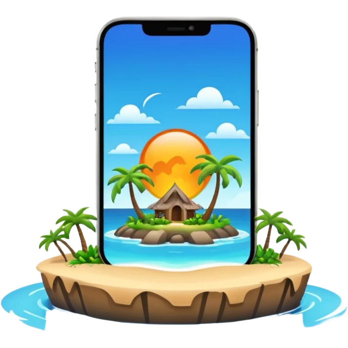iPhone 14 Pro with Dynamic Island, sleek design emoji