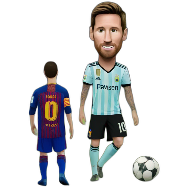 ronaldon on messi emoji