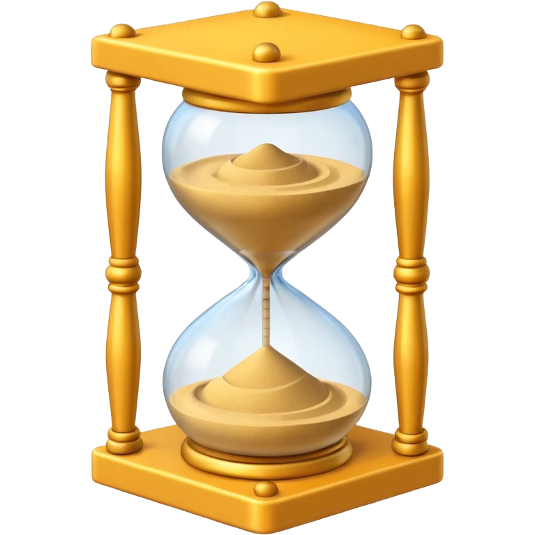 sand clock 3d emoji