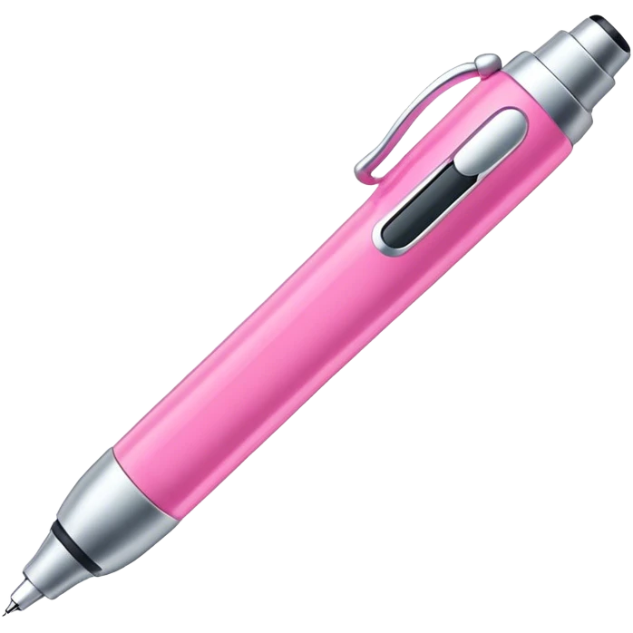 Pink insulin pen emoji