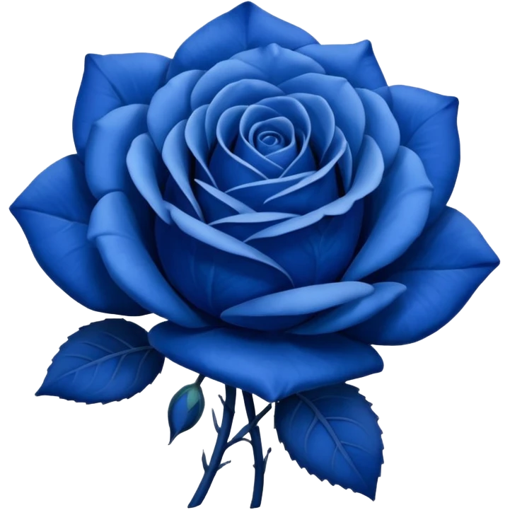 Blue rose emoji