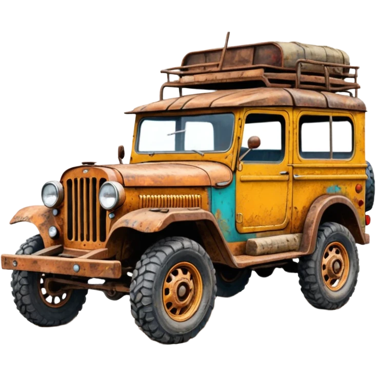 Off-road gypsy car drawing emoji